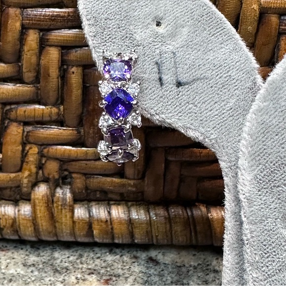 Bomb Party - Scattered Hoops w/ Purple Topaz & Dark Amethyst, February 2024 - Picture 3 of 11